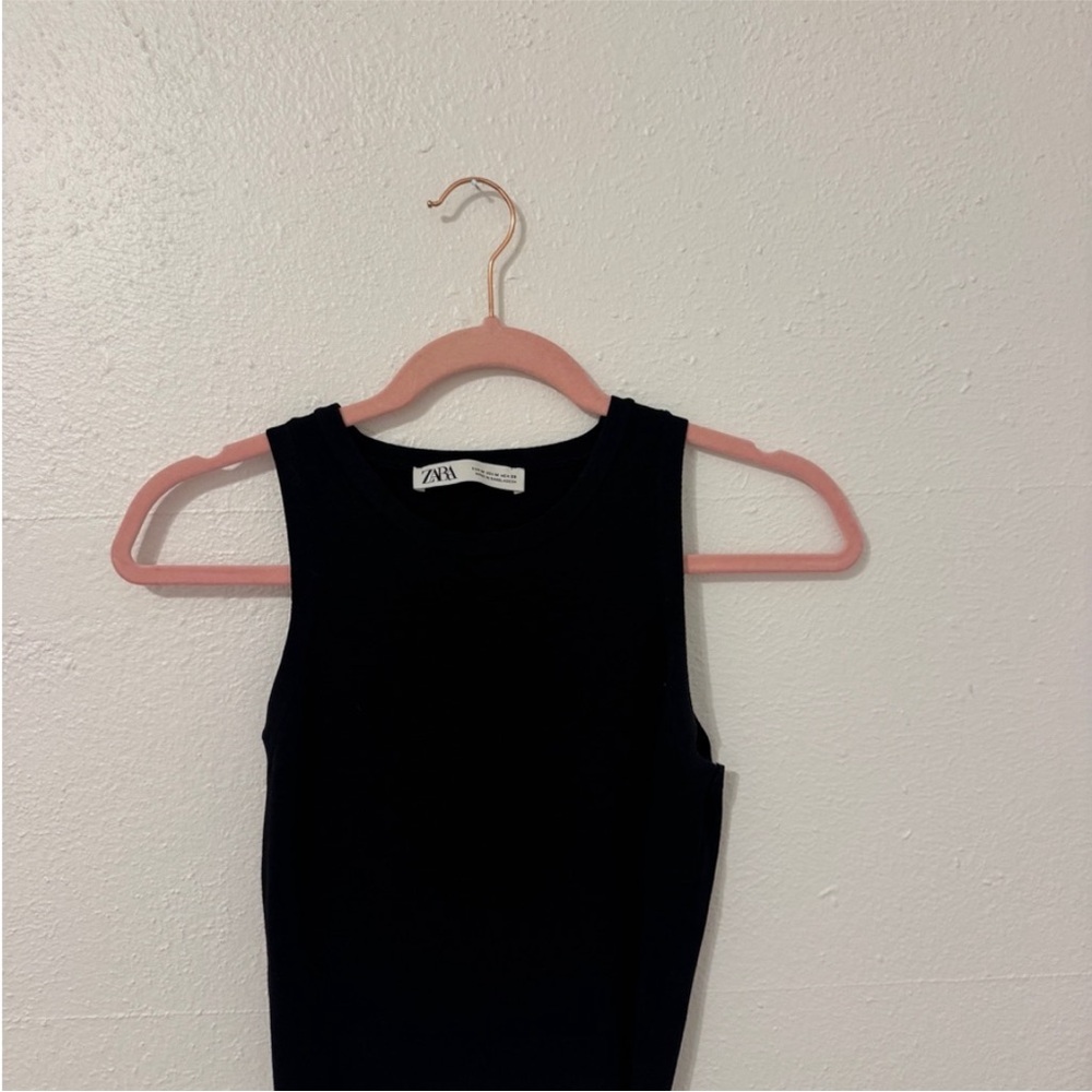 Zara Elegant Black Knit Top